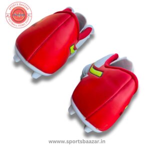 Anza Master Pro Football Boots – White & Red Firm Ground Shoes