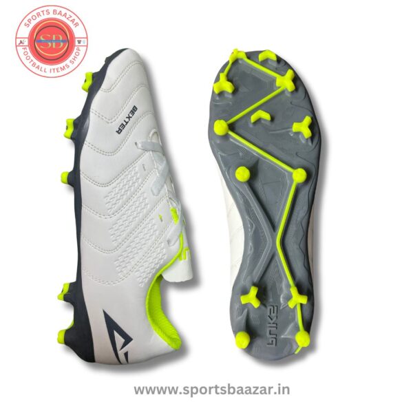 Puks Bexter Men’s Football Shoes – Classic White FG Soccer Boots