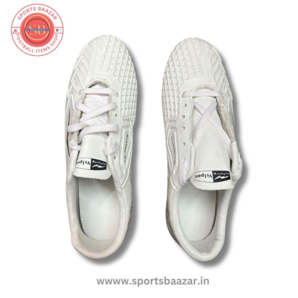 Puks White Football Boots – High-Traction TPU Sole for Enhanced Grip