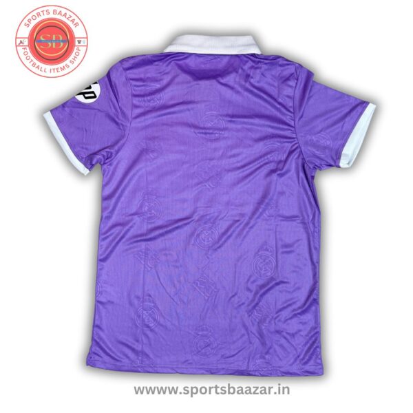 Real Madrid Purple Replica Jersey – Classic Collar Design